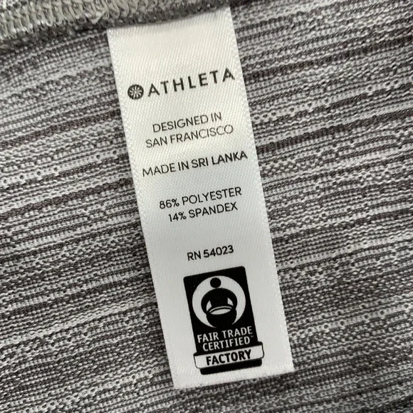 Athleta High Rise Jacquard Chaturanga Tight Leggings In Light Grey - Picture 5 of 6